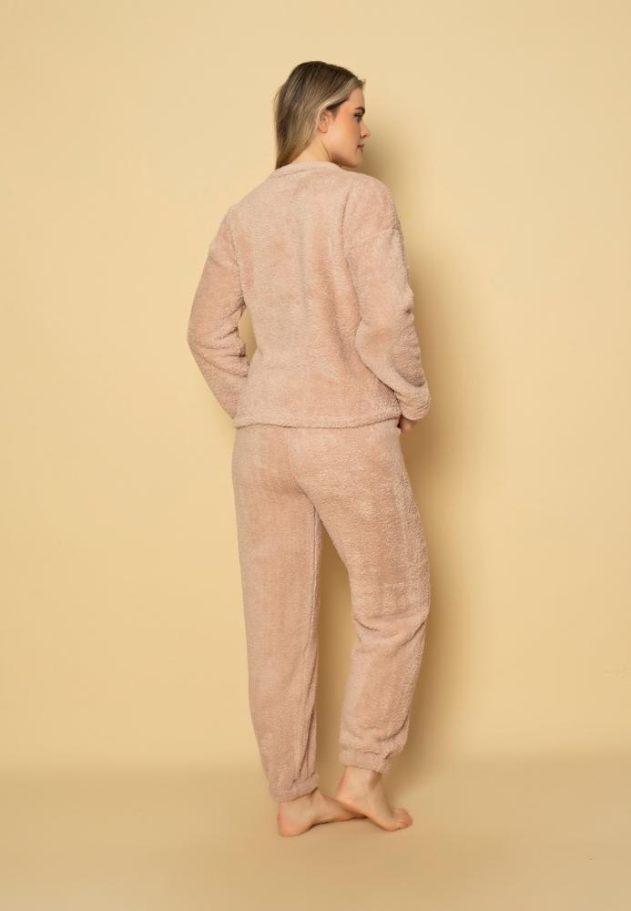 Pijama dama COCOLINO , Culoare Crem,Engros